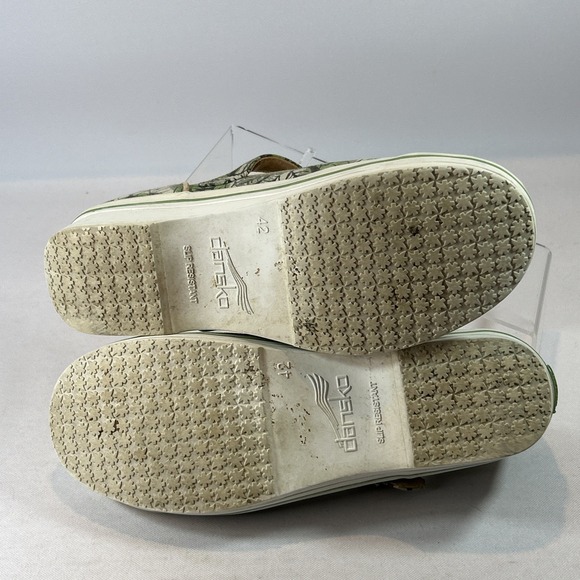 DANSKO Vegan Valerie Shoe Women's Size 11.5US 42EU Green Mary Jane Floral Clog - Picture 14 of 14
